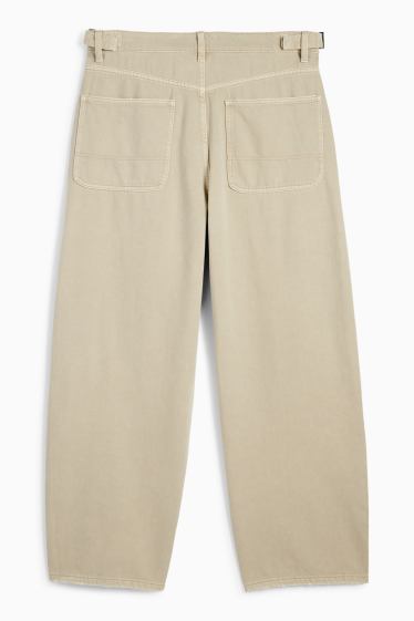 Bărbați - Pantaloni - baggy fit - taupe