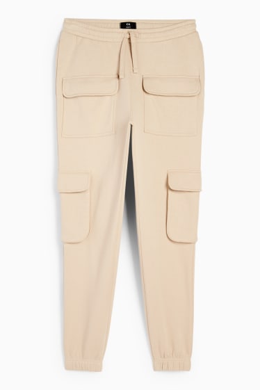 Bărbați - Pantaloni de trening cargo - bej