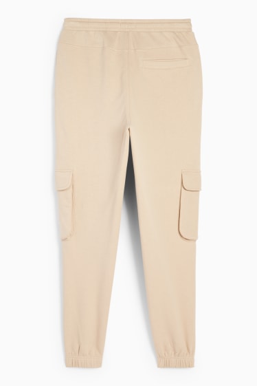 Bărbați - Pantaloni de trening cargo - bej