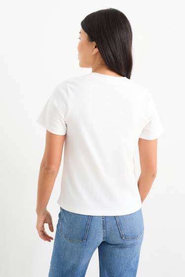 Femei - Tricou - slim fit - alb