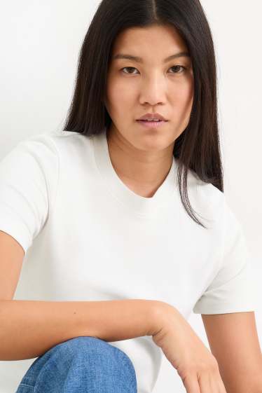 Femei - Tricou - slim fit - alb