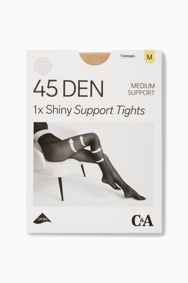 Femei - Dresuri - LYCRA® - 45 DEN - bej deschis