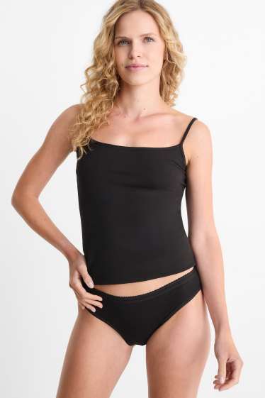 Women - Multipack of 4 - knickers - black