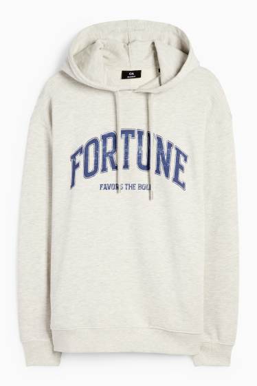 Herren - Hoodie - hellgrau-melange