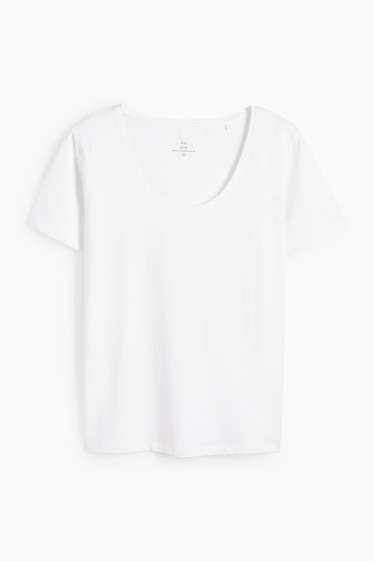 Femei - Tricou - slim fit - alb