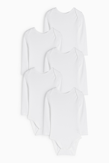 Unisex - Multipack 5 buc. - body bebeluși - alb
