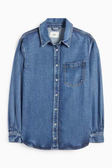 Femei - Bluză din denim - denim-albastru