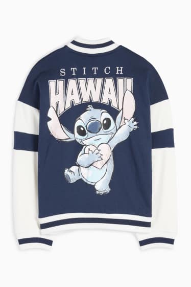 Copii - Fete - Lilo & Stitch - jachetă tip college - albastru închis