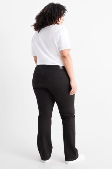 Femei - Bootcut jeans - talie medie - LYCRA® - negru