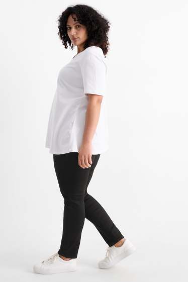 Femei - Jegging jeans - talie înaltă - negru