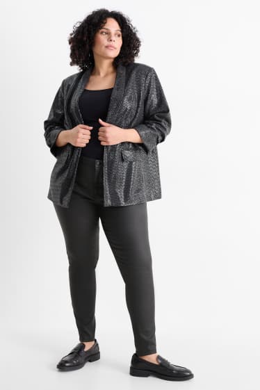 Femei - Pantaloni - talie înaltă - skinny fit - negru