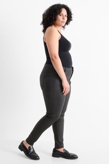 Femei - Pantaloni - talie înaltă - skinny fit - negru