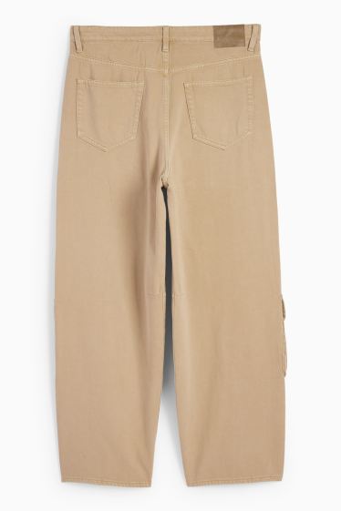 Bărbați - Cargo jeans - baggy fit - bej