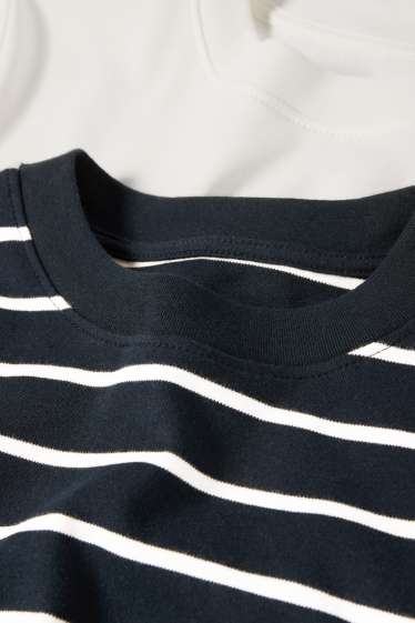 Femei - Multipack 2 buc. - tricou basic - albastru / crem
