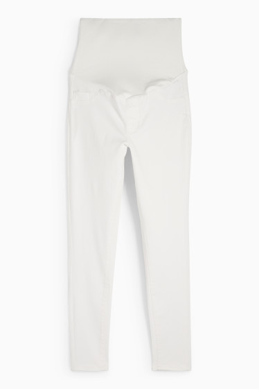 Femei - Jeans gravide - jegging jeans - LYCRA® - alb-crem