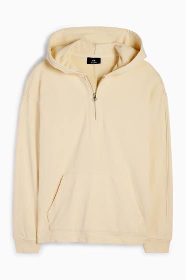Heren - Hoodie - lichtgeel