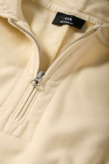 Heren - Hoodie - lichtgeel