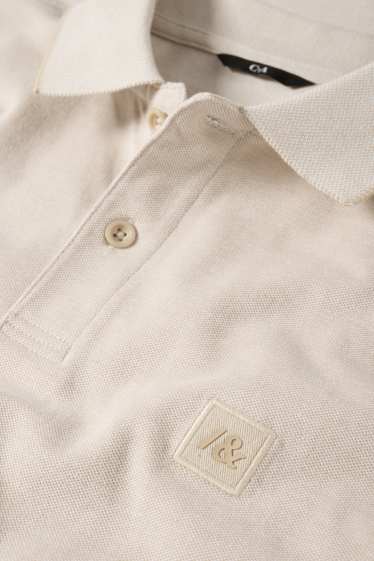 Bărbați - Tricou polo - bej