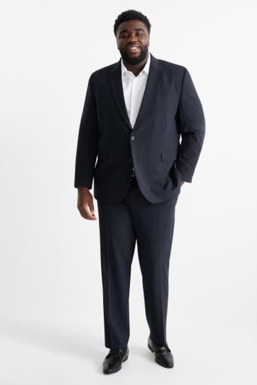 Men - Mix & match suit trousers - regular fit - Flex - dark blue