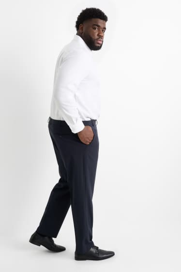 Men - Mix & match suit trousers - regular fit - Flex - dark blue