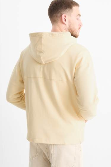 Heren - Hoodie - lichtgeel