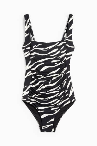 Femei - Costum de baie cu pliuri - vătuit - LYCRA® XTRA LIFE™ - negru