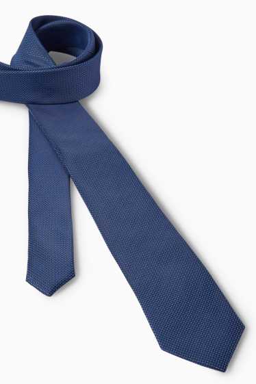 Men - Tie - dark blue