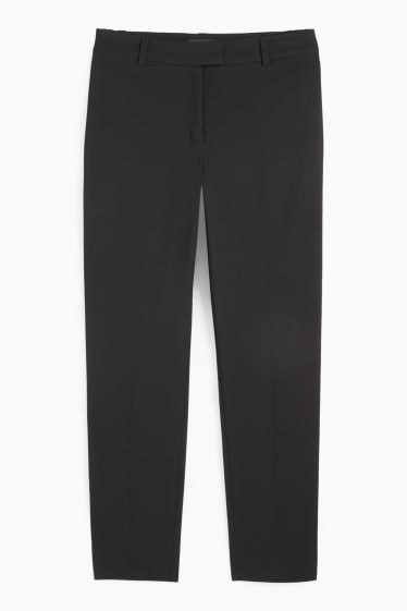 Femei - Pantaloni office - talie medie - slim fit - negru