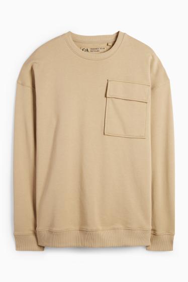 Heren - Sweatshirt - beige