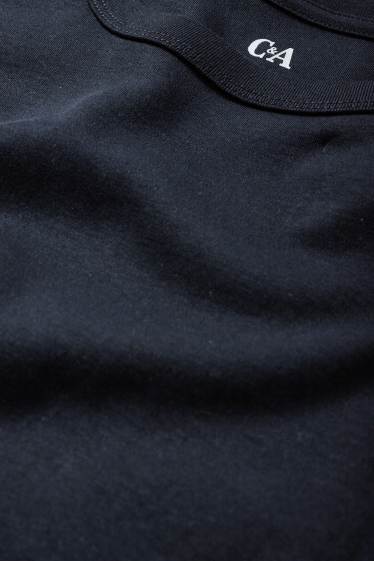 Damen - T-Shirt-Kleid - schwarz