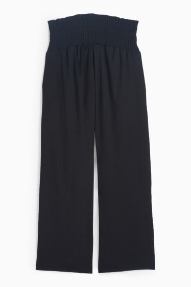 Femei - Pantaloni gravide - palazzo - negru