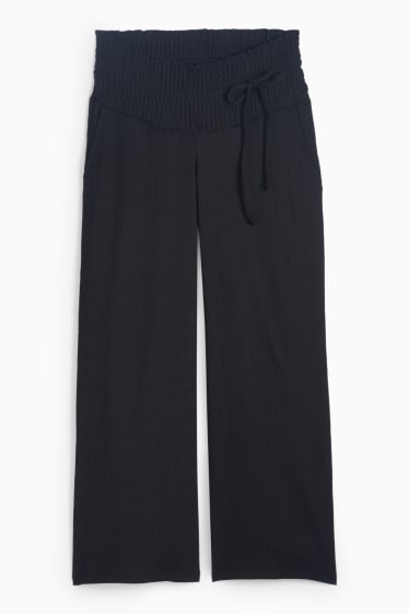 Femei - Pantaloni gravide - palazzo - negru