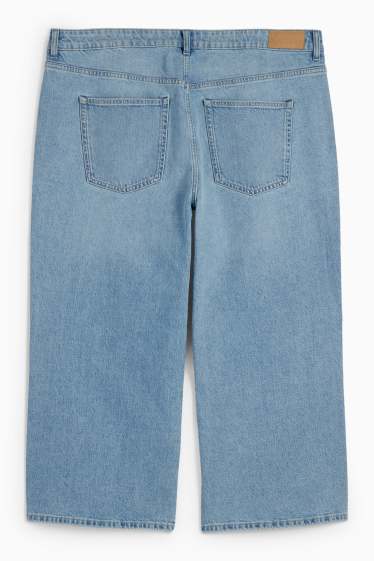 Femei - Wide leg jeans - talie înaltă - denim-albastru deschis