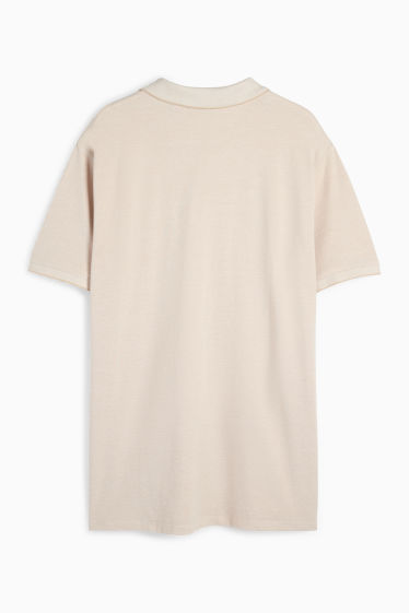 Bărbați - Tricou polo - bej deschis