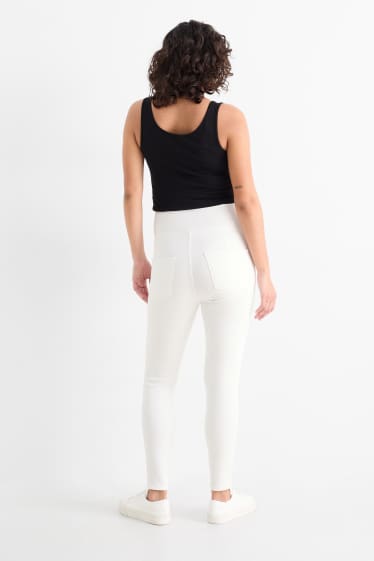 Femei - Jeans gravide - jegging jeans - LYCRA® - alb-crem