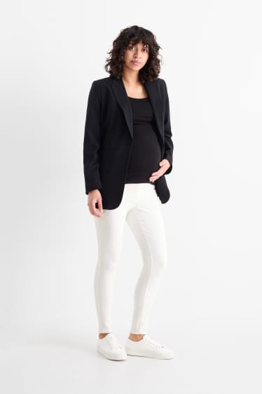 Femei - Jeans gravide - jegging jeans - LYCRA® - alb-crem