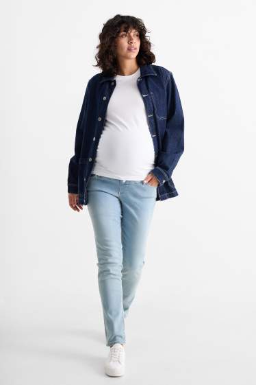 Femei - Jeans gravide - slim jeans - LYCRA® - denim-albastru deschis