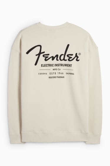 Heren - Sweatshirt - Fender - licht beige
