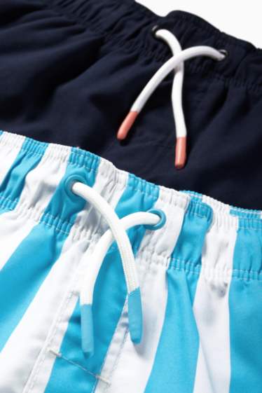 Children Boys - Multipack of 2 - swim shorts - white / light blue