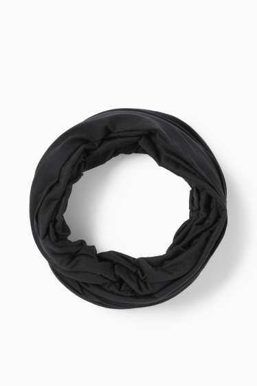 Femei - Fular circular - negru