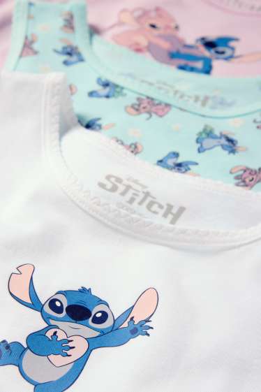 Copii - Fete - Multipack 3 buc. - Lilo & Stitch - maiou - roz