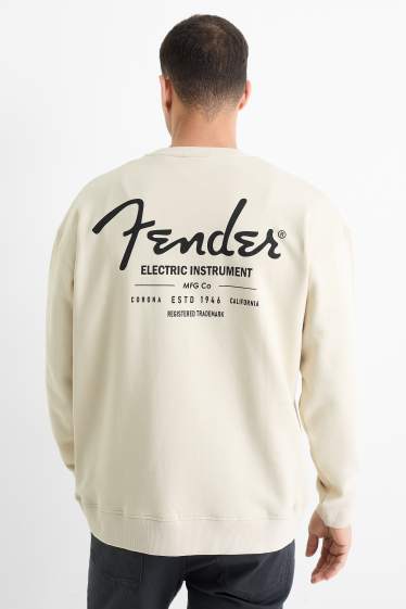 Heren - Sweatshirt - Fender - licht beige
