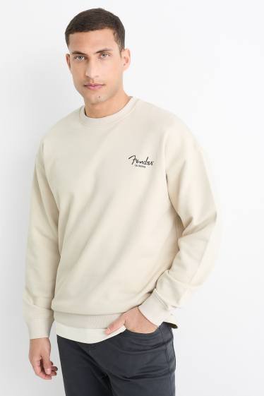 Heren - Sweatshirt - Fender - licht beige