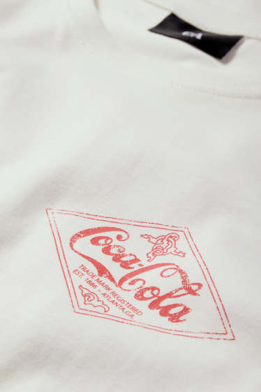 Bărbați - Tricou - regular fit - Cola-Cola - alb