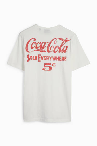 Bărbați - Tricou - regular fit - Cola-Cola - alb