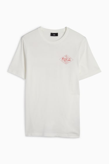 Bărbați - Tricou - regular fit - Cola-Cola - alb