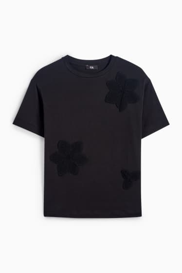 Femei - Tricou - relaxed fit - negru