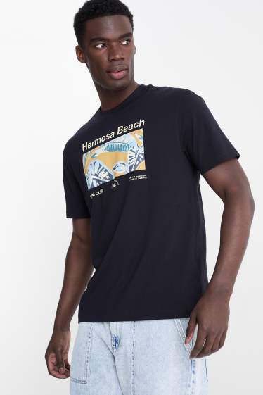 Bărbați - Tricou - relaxed fit - albastru închis