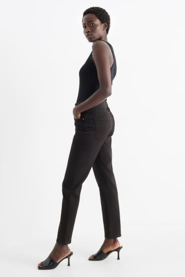 Femei - Slim jeans - talie medie - jeans modelatori - LYCRA® - negru
