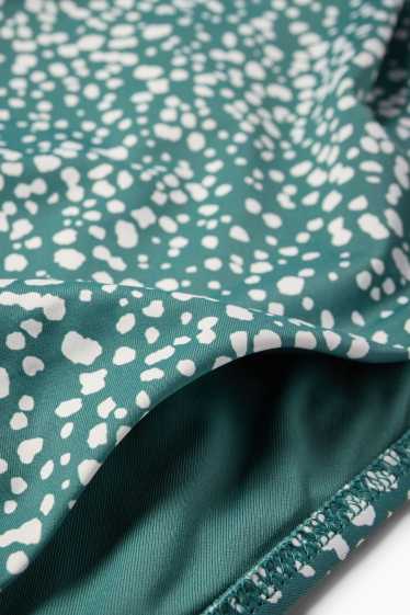 Femei - Costum de baie post-mastectomie - LYCRA® XTRA LIFE™ - cu buline - verde
